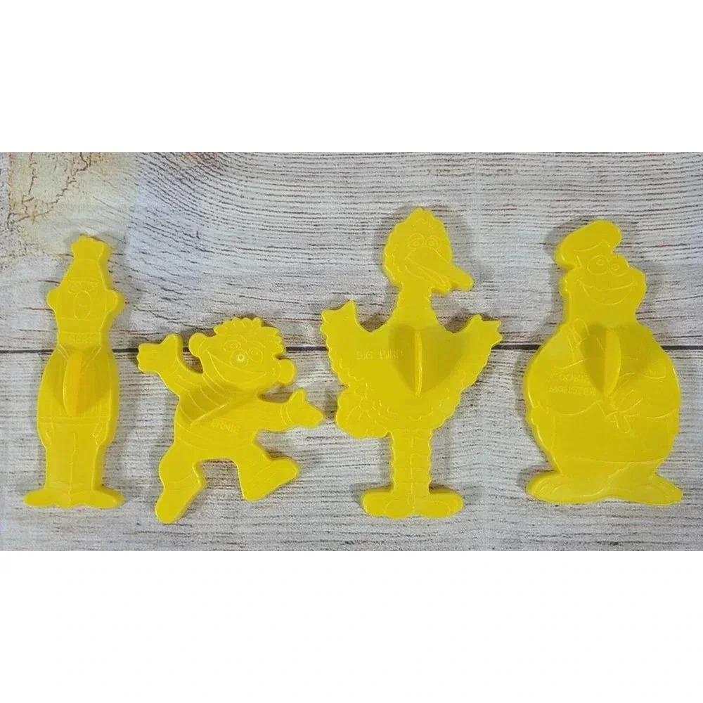 Sesame Street Cookie Cutters Set of 4 Bert Ernie Big Bird Cookie Monster 2016